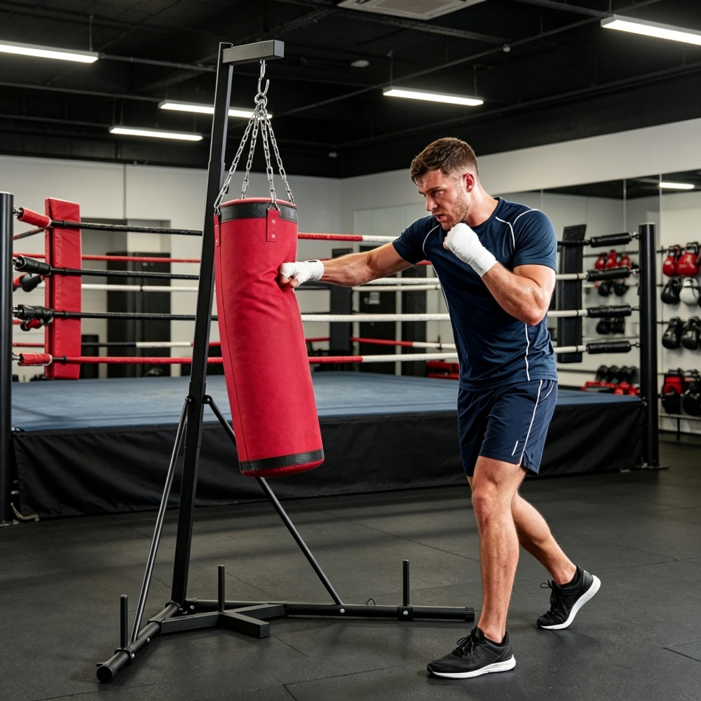 Boxing Bag Stand - Punching Bag Stand with Sandbag Vertical