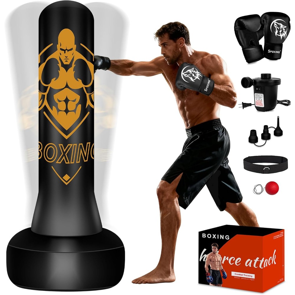 Boxing Bag Stand - Freestanding 70 Inch Heavy Bag Stand