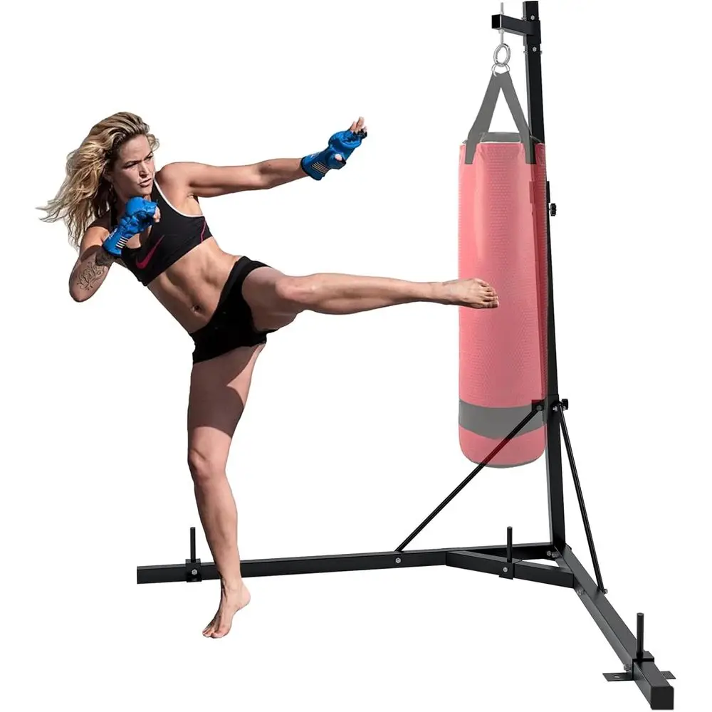 Boxing Bag Stand - Adjustable Height Steel Heavy Bag Stand