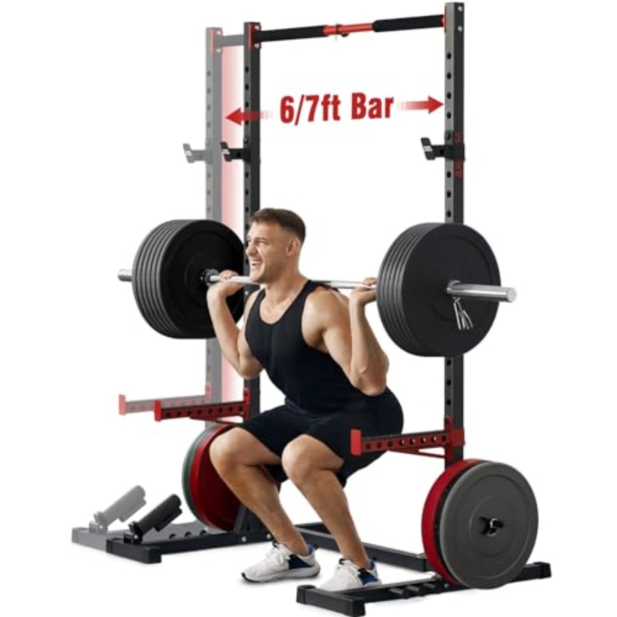 Home Gym Pull Up Bar - Squat Rack with Pull-Up Bar Multi-Functional