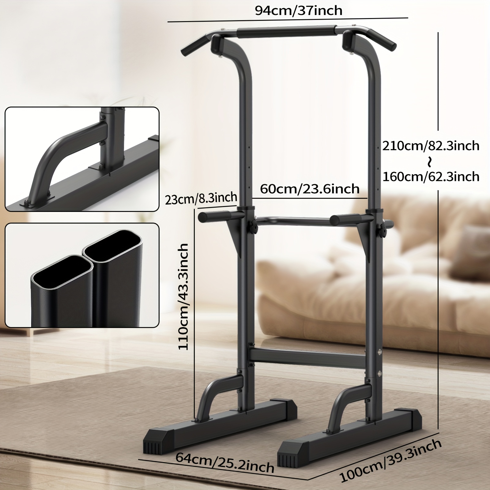Djustable Height Power Tower D - Home Gym Pull Up Bar 리뷰 및 가격