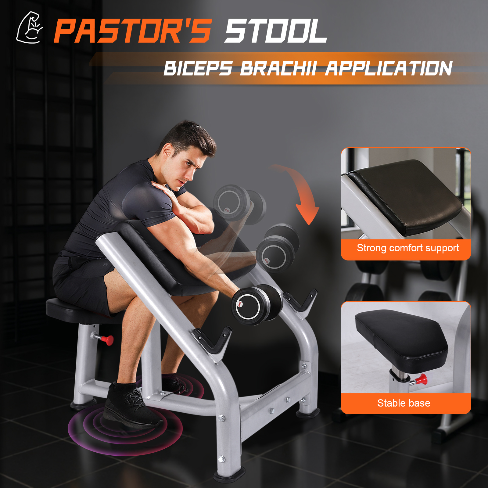 Adjustable Preacher Curl Bench - Home Gym Dumbbell Workout 리뷰 및 가격