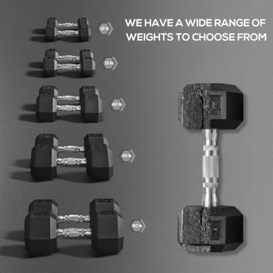 40lbs/45lbs/50lbs Rubber Dumbb - Home Gym Dumbbell Workout 리뷰 및 가격