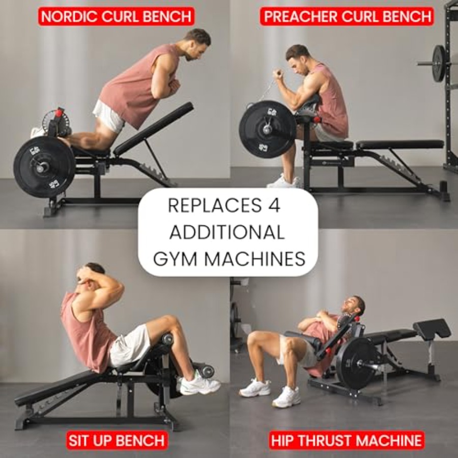 Adjustable Weight Bench with L - Home Gym Hip Thrust Machine 리뷰 및 가격