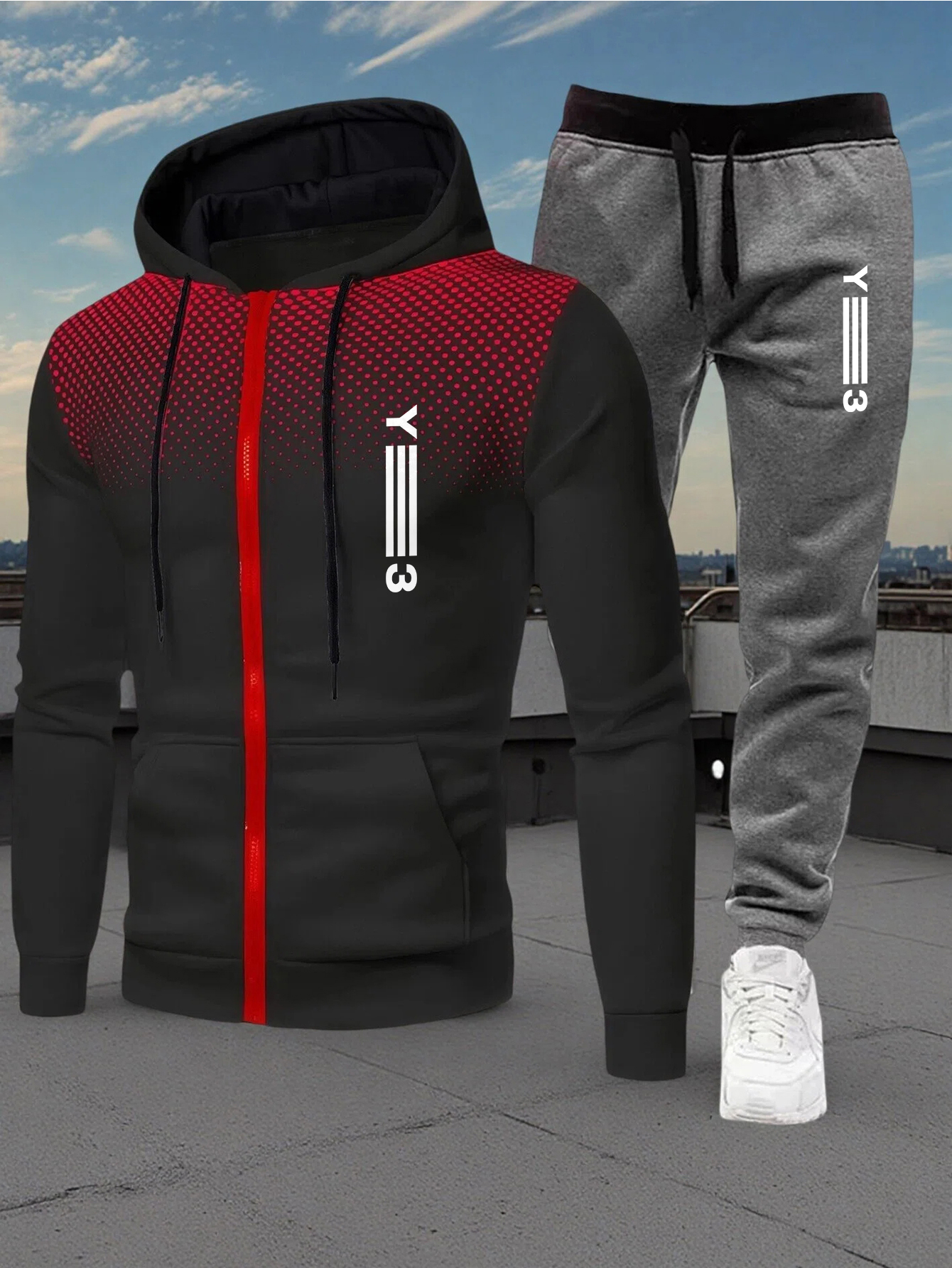 Mens Tracksuit Print Casual Si - Home Gym Usa 리뷰 및 가격
