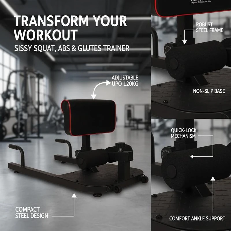 Squat Machine with Push Up Sta - Home Gym Hip Thrust Machine 리뷰 및 가격