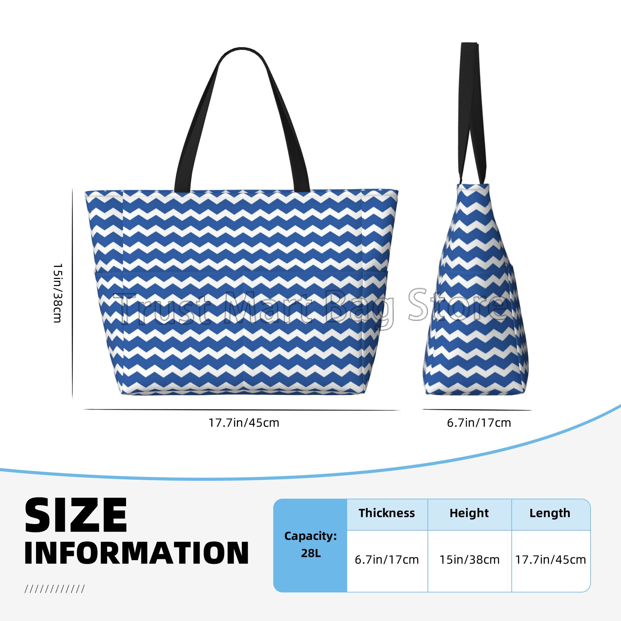 Blue Stripes Large Waterproof  - Home Gym Packages 리뷰 및 가격