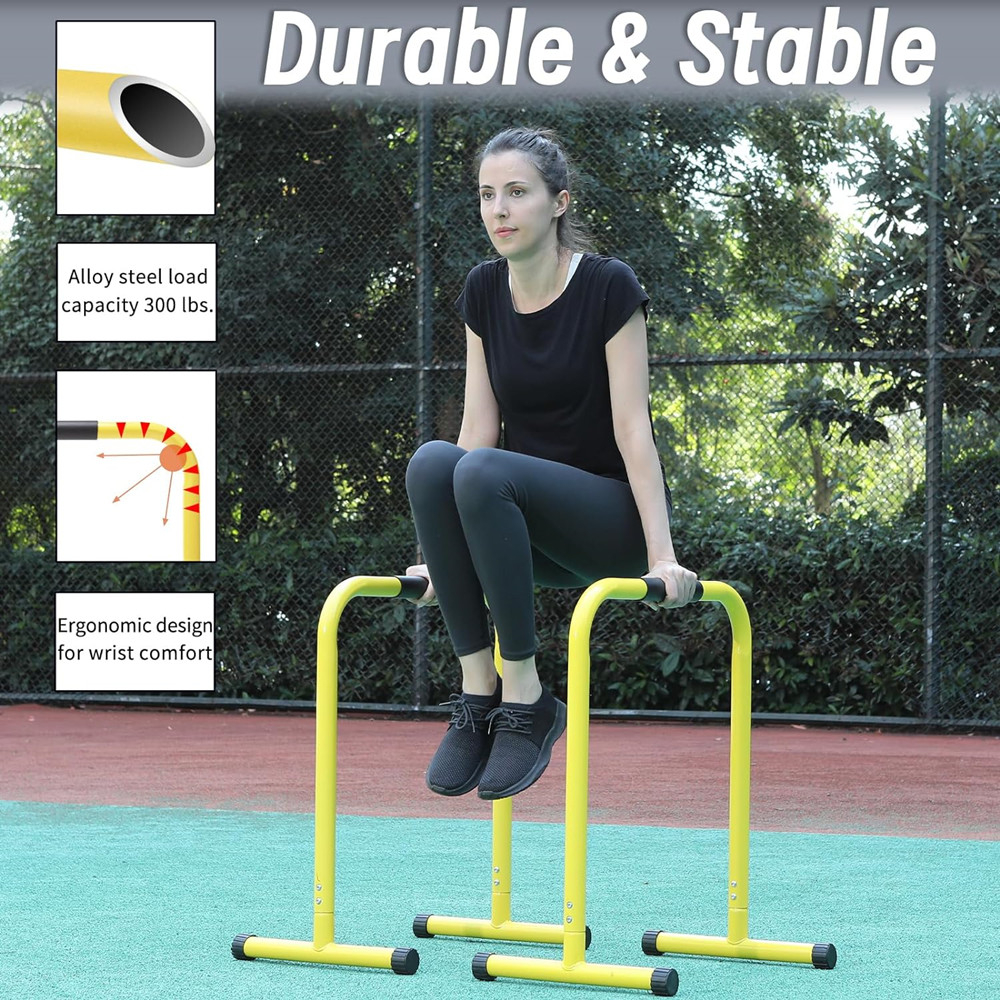 Gymnastics Fitness Adjustable  - Dip Station Parallel 리뷰 및 가격