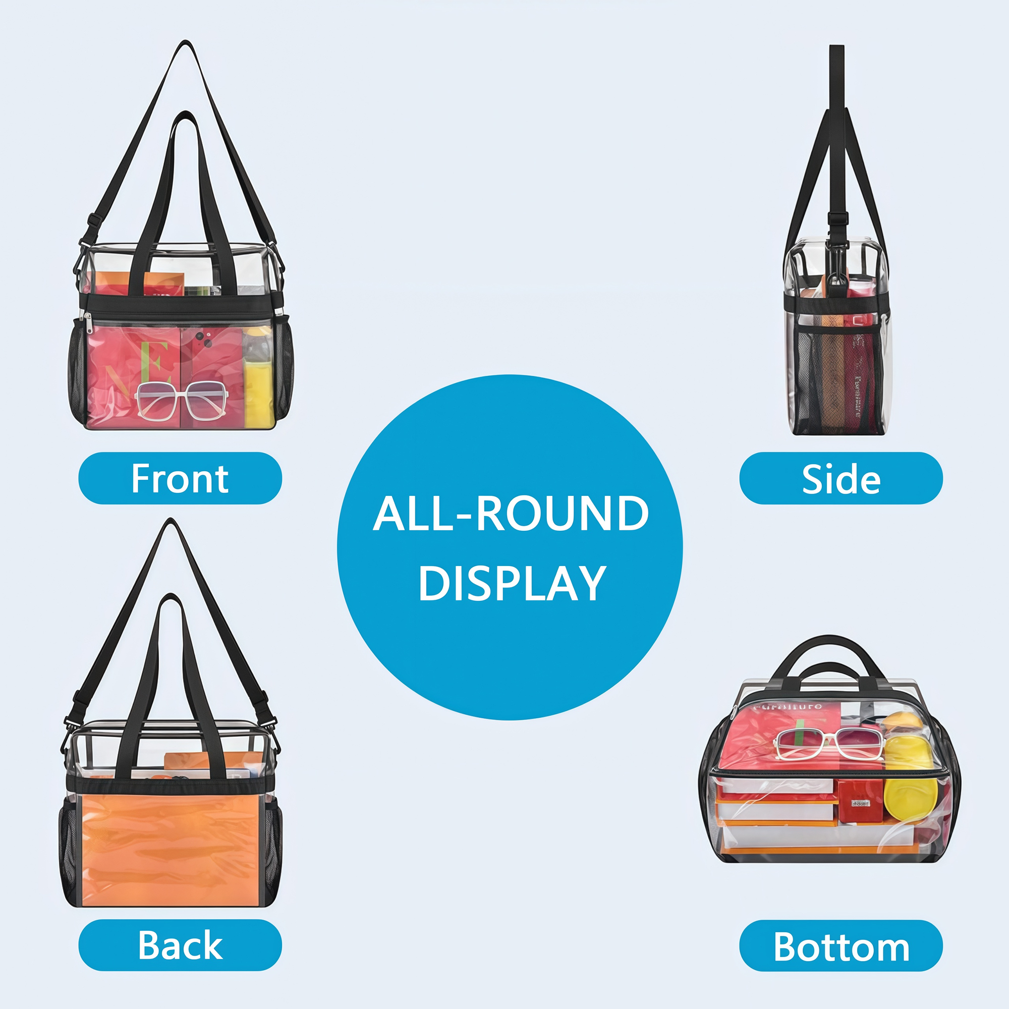 Clear Convertible Tote Crossbo - Home Gym Packages 리뷰 및 가격