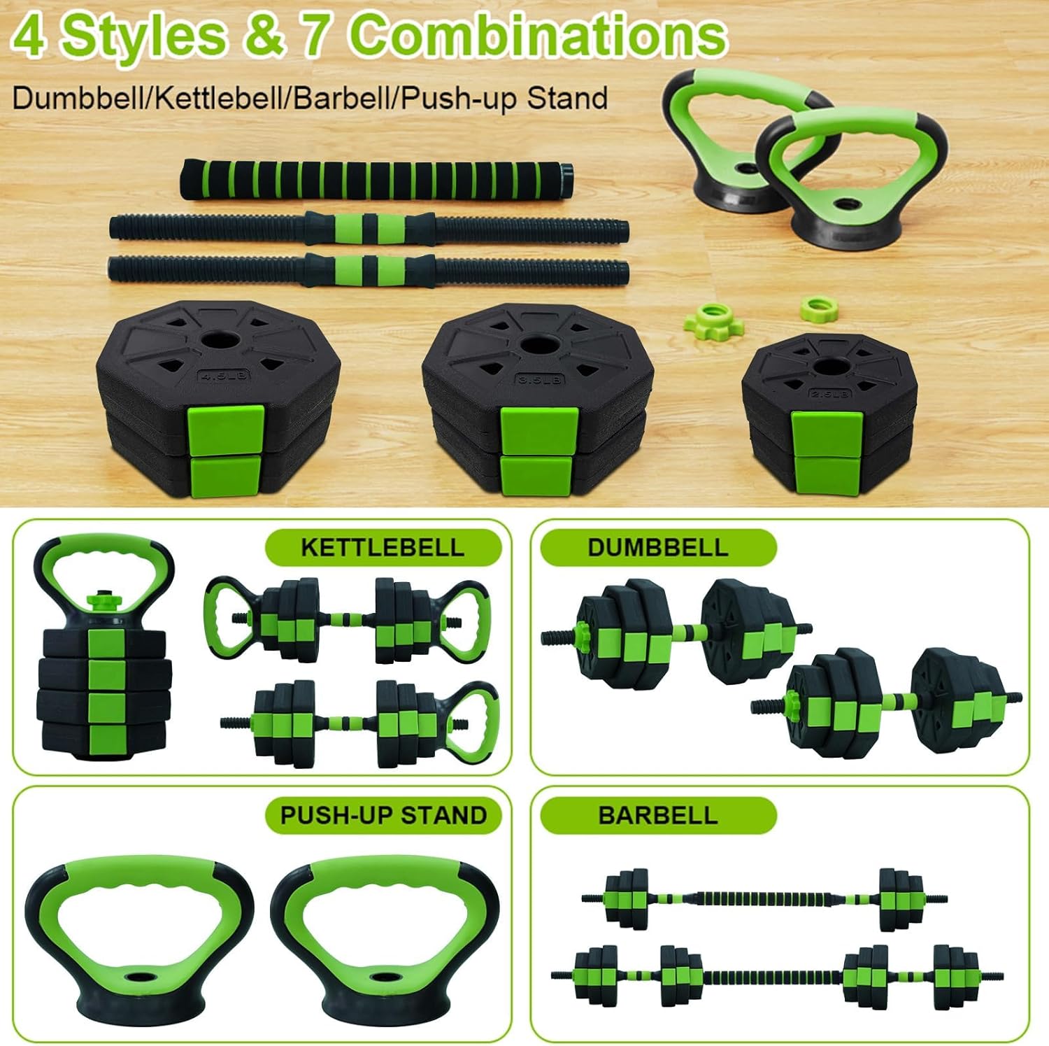 66lbs/88lbs Weight 4 in 1 Adju - Home Gym Packages 리뷰 및 가격