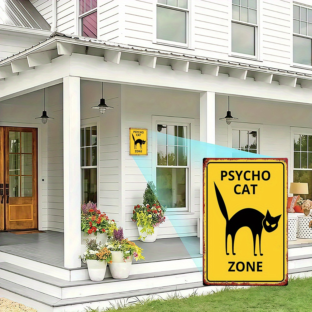 1pc, Metal Sign, Psycho Cat Zo - Home Zone Gym 리뷰 및 가격