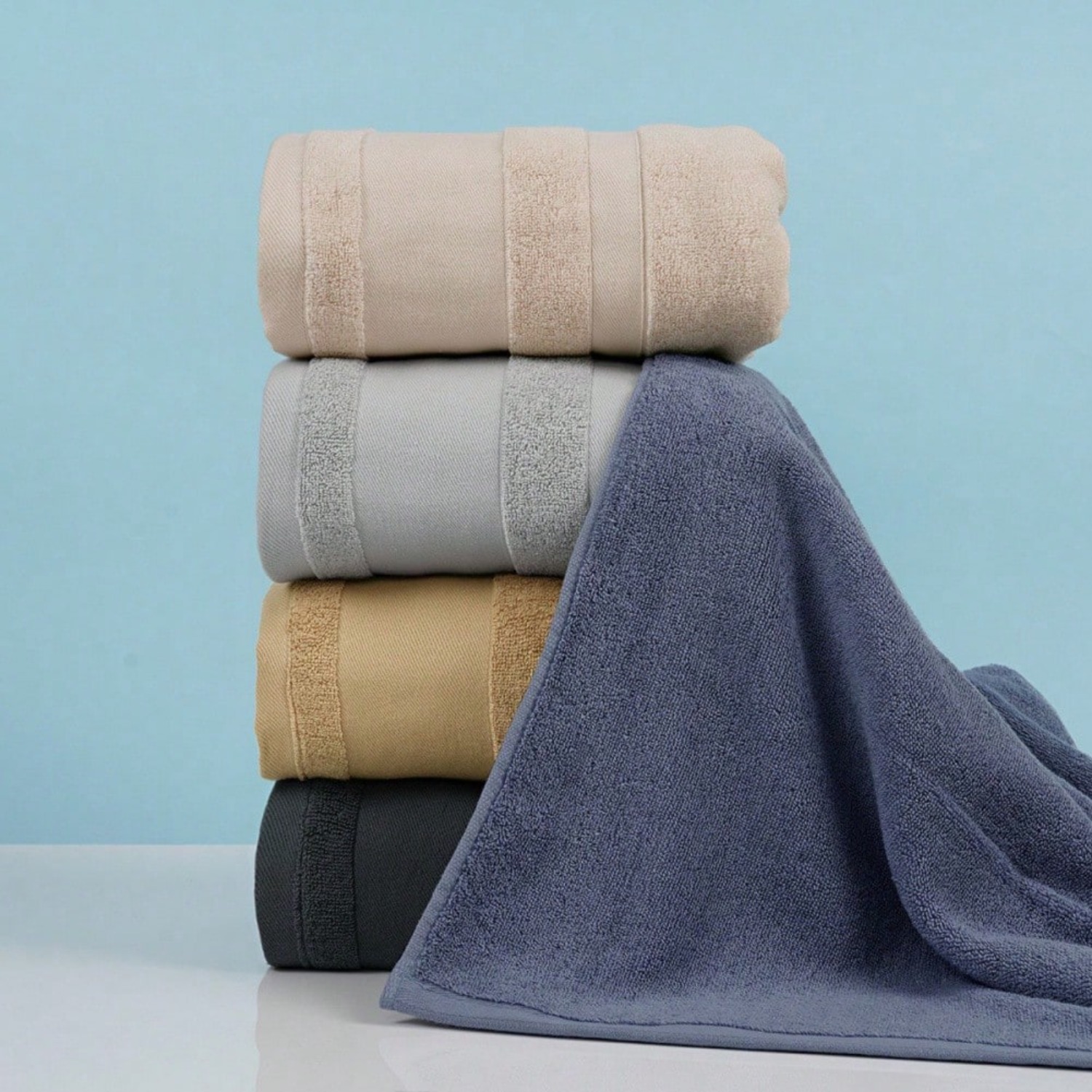1PC Premium Cotton Bath Towel  - Home Gym Luxury 리뷰 및 가격
