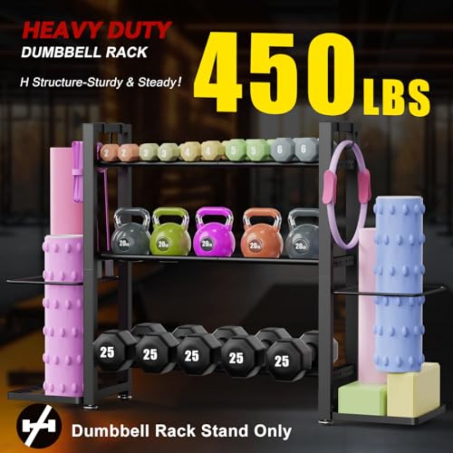 3-Tier Adjustable Dumbbell Rac - Home Gym Dumbbell Workout 리뷰 및 가격