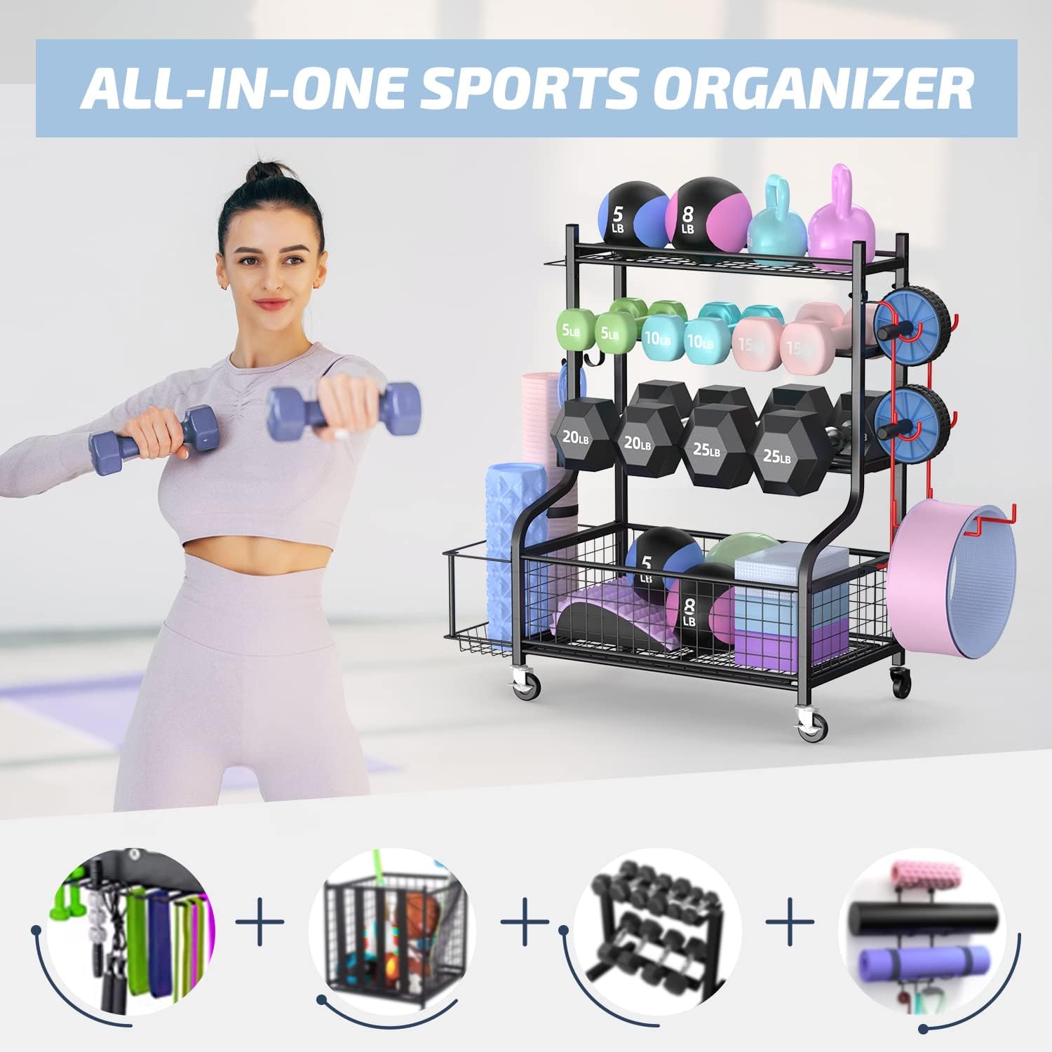 Home Gym Dumbbell Rack with Wh - Home Gym Usa 리뷰 및 가격