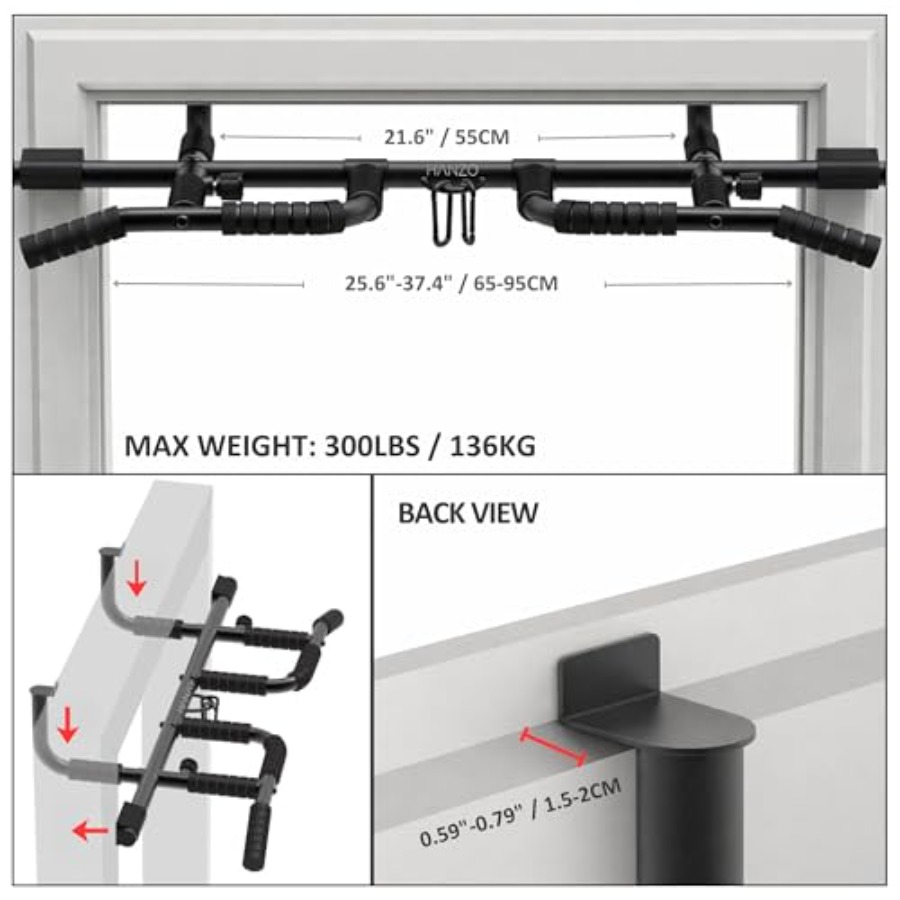 Doorway Pull Up Bar Set with S - Home Gym Pull Up Bar 리뷰 및 가격