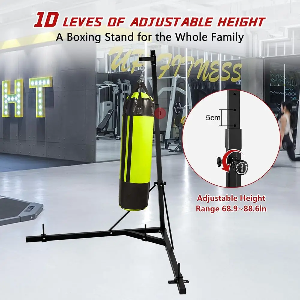 Adjustable Height Steel Heavy  - Boxing Bag Stand 리뷰 및 가격