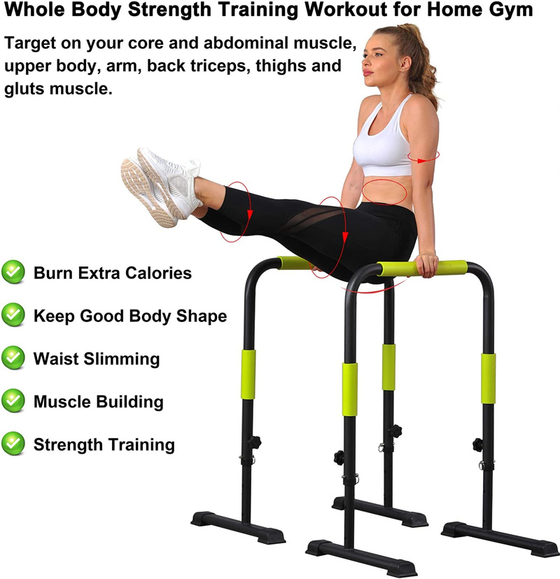 Adjustable Push-Up Stand & Dip - Dip Station Parallel 리뷰 및 가격
