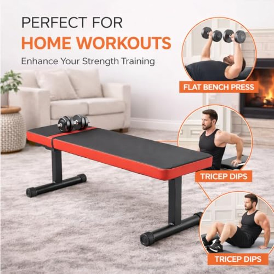 Flat Weight Bench for Home Gym - Home Gym Dumbbell Workout 리뷰 및 가격